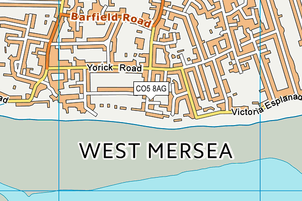 CO5 8AG map - OS VectorMap District (Ordnance Survey)