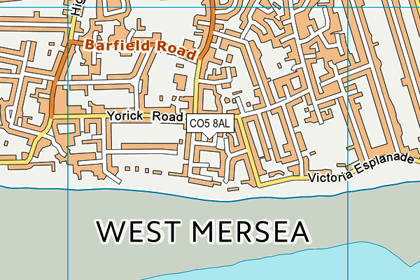 CO5 8AL map - OS VectorMap District (Ordnance Survey)