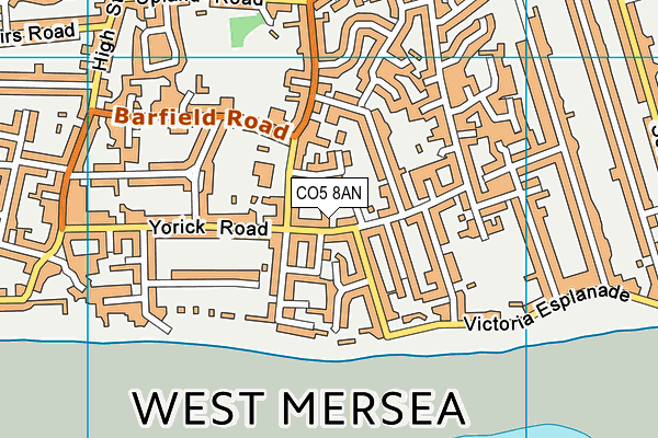 CO5 8AN map - OS VectorMap District (Ordnance Survey)