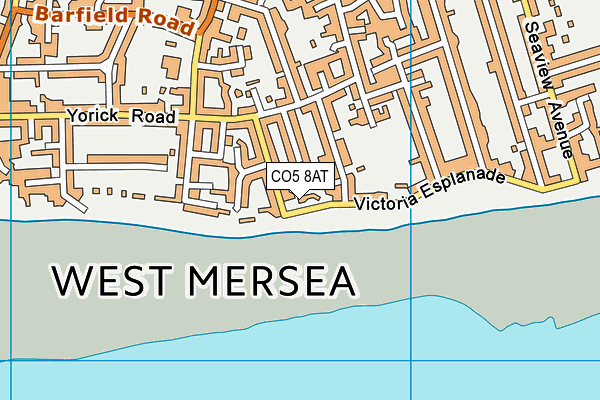 CO5 8AT map - OS VectorMap District (Ordnance Survey)