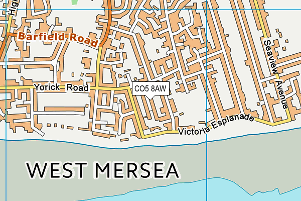 Map of WEST MERSEA BOWLS CLUB LIMITED at district scale