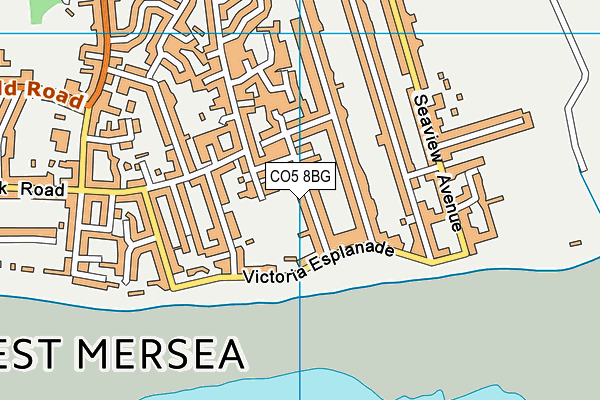 CO5 8BG map - OS VectorMap District (Ordnance Survey)