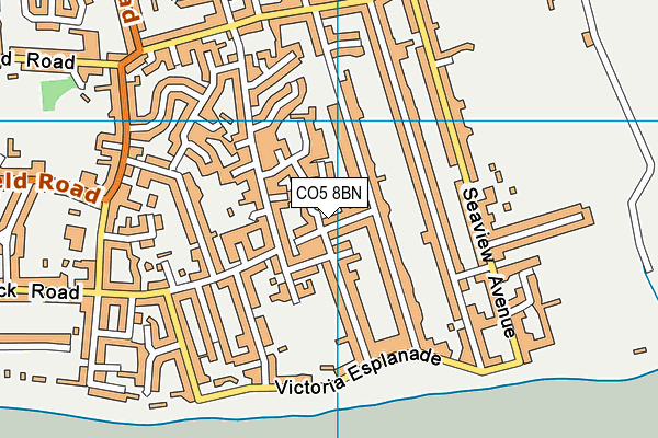 CO5 8BN map - OS VectorMap District (Ordnance Survey)