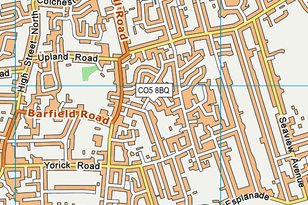 CO5 8BQ map - OS VectorMap District (Ordnance Survey)