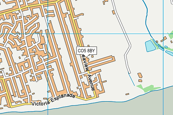 CO5 8BY map - OS VectorMap District (Ordnance Survey)