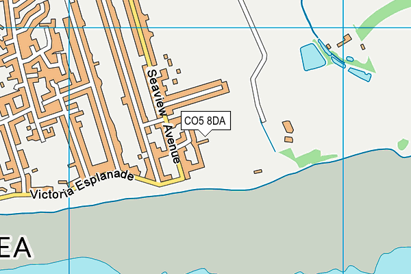 CO5 8DA map - OS VectorMap District (Ordnance Survey)