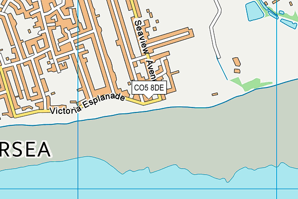 CO5 8DE map - OS VectorMap District (Ordnance Survey)