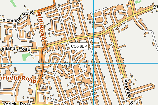 CO5 8DP map - OS VectorMap District (Ordnance Survey)