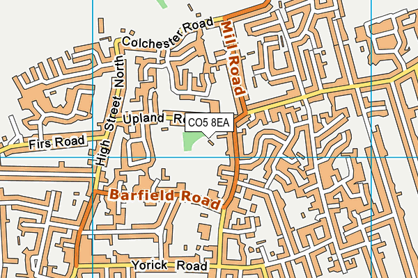 CO5 8EA map - OS VectorMap District (Ordnance Survey)