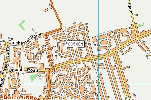 CO5 8EN map - OS VectorMap District (Ordnance Survey)