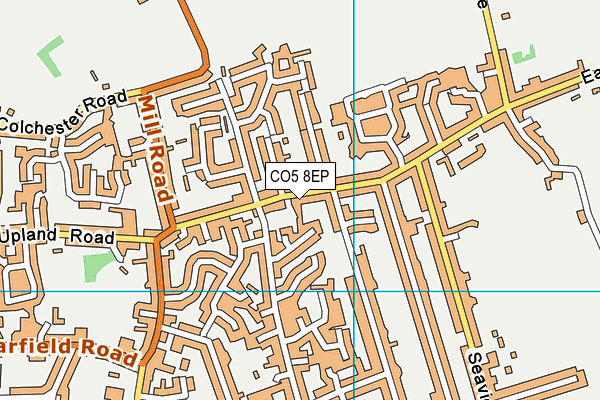 CO5 8EP map - OS VectorMap District (Ordnance Survey)