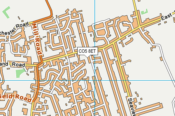 CO5 8ET map - OS VectorMap District (Ordnance Survey)