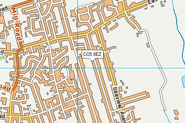 CO5 8EZ map - OS VectorMap District (Ordnance Survey)