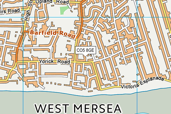 CO5 8GE map - OS VectorMap District (Ordnance Survey)
