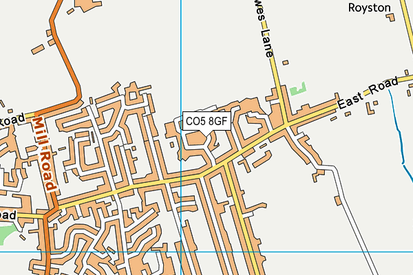 Map of ESSEX ARCHITECTURAL PLANNING LIMITED at district scale