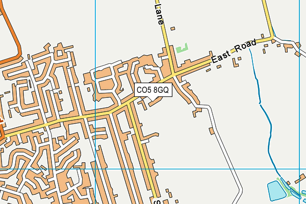 CO5 8GQ map - OS VectorMap District (Ordnance Survey)