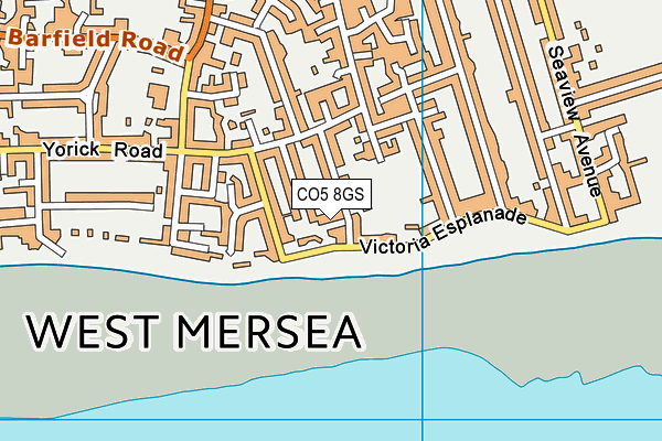 CO5 8GS map - OS VectorMap District (Ordnance Survey)