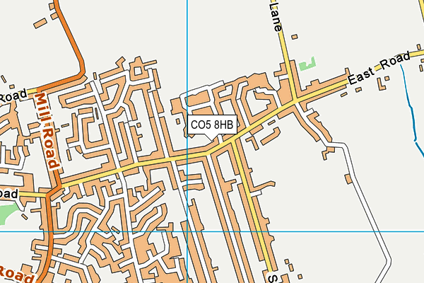 CO5 8HB map - OS VectorMap District (Ordnance Survey)