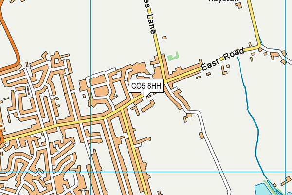 CO5 8HH map - OS VectorMap District (Ordnance Survey)