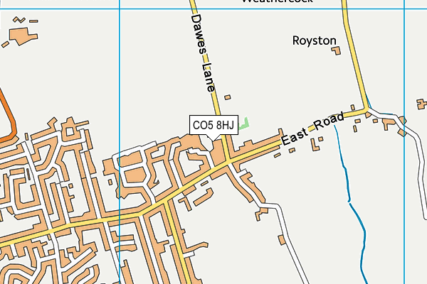 CO5 8HJ map - OS VectorMap District (Ordnance Survey)