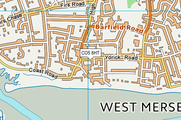 Map of MERSEA MUTTS LTD at district scale