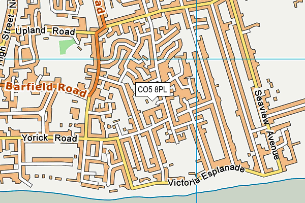 CO5 8PL map - OS VectorMap District (Ordnance Survey)