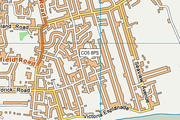 CO5 8PS map - OS VectorMap District (Ordnance Survey)
