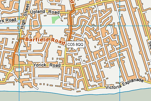 CO5 8QQ map - OS VectorMap District (Ordnance Survey)