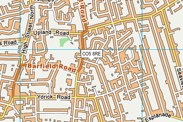 CO5 8RE map - OS VectorMap District (Ordnance Survey)