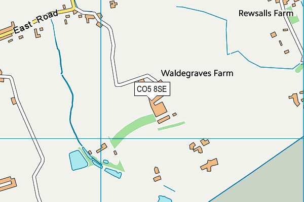 Waldegraves Holiday Park map (CO5 8SE) - OS VectorMap District (Ordnance Survey)