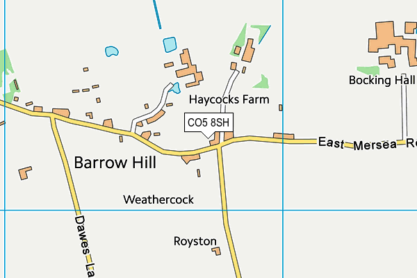 CO5 8SH map - OS VectorMap District (Ordnance Survey)