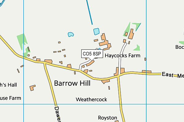 CO5 8SP map - OS VectorMap District (Ordnance Survey)