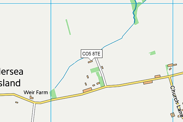 CO5 8TE map - OS VectorMap District (Ordnance Survey)