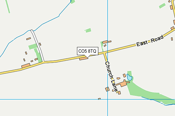 CO5 8TQ map - OS VectorMap District (Ordnance Survey)