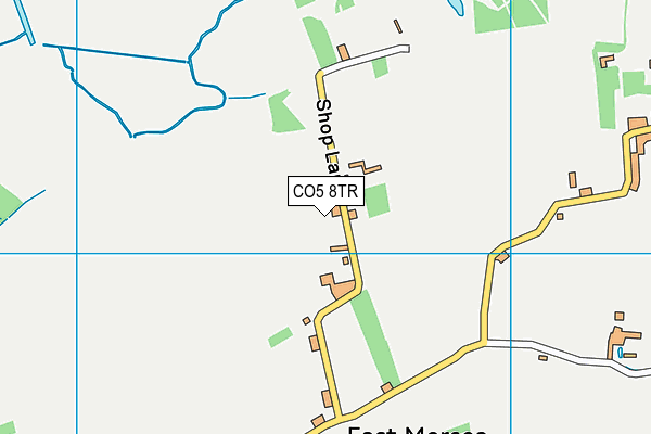CO5 8TR map - OS VectorMap District (Ordnance Survey)