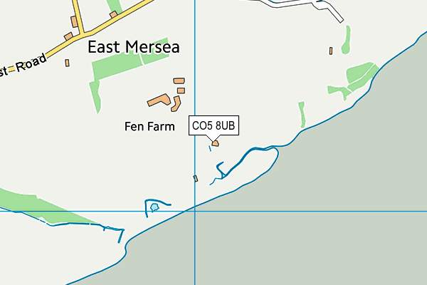 CO5 8UB map - OS VectorMap District (Ordnance Survey)