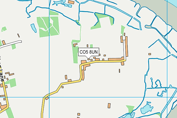 CO5 8UN map - OS VectorMap District (Ordnance Survey)