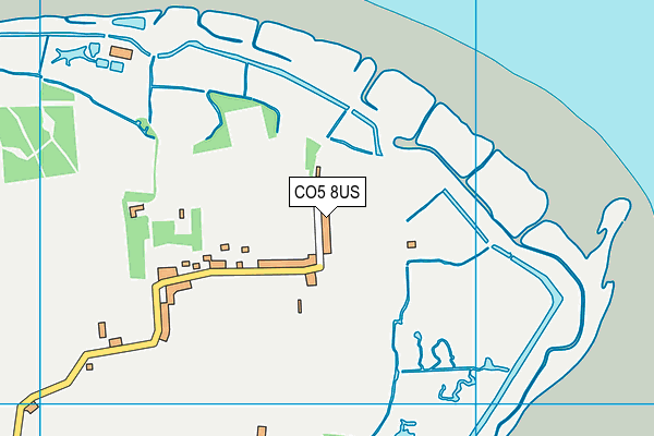 CO5 8US map - OS VectorMap District (Ordnance Survey)