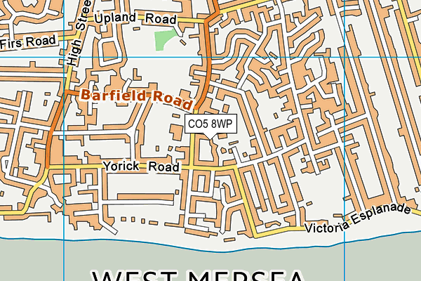 CO5 8WP map - OS VectorMap District (Ordnance Survey)