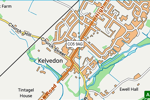 Map of THE LITTLE FISH COMPANY (KELVEDON) LTD at district scale