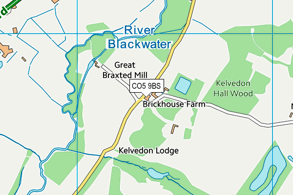 CO5 9BS map - OS VectorMap District (Ordnance Survey)