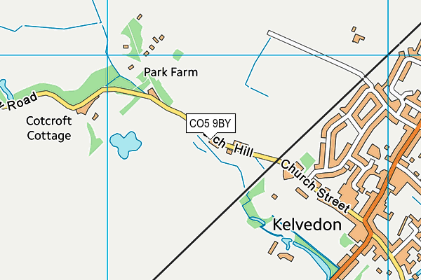 CO5 9BY map - OS VectorMap District (Ordnance Survey)