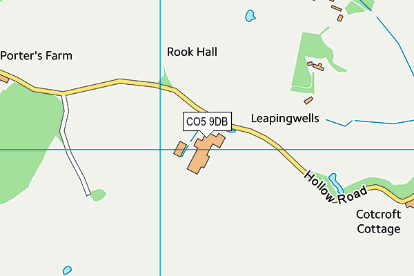 CO5 9DB map - OS VectorMap District (Ordnance Survey)