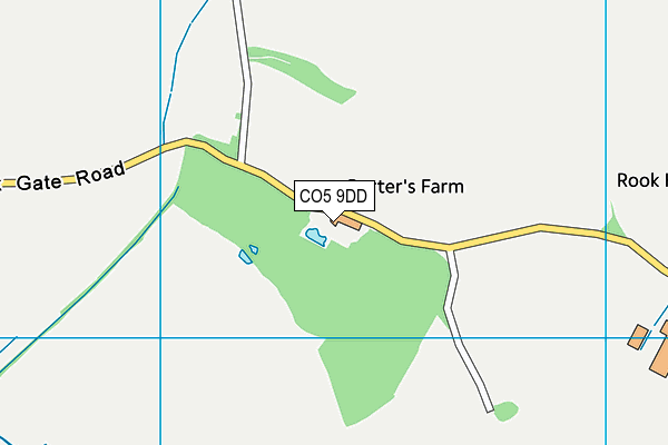 CO5 9DD map - OS VectorMap District (Ordnance Survey)