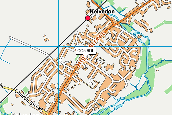 CO5 9DL map - OS VectorMap District (Ordnance Survey)