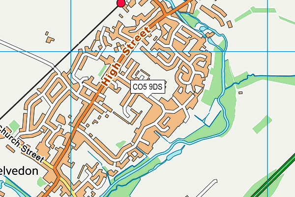 Kelvedon St Marys Ce Primary Academy map (CO5 9DS) - OS VectorMap District (Ordnance Survey)
