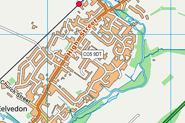 CO5 9DT map - OS VectorMap District (Ordnance Survey)