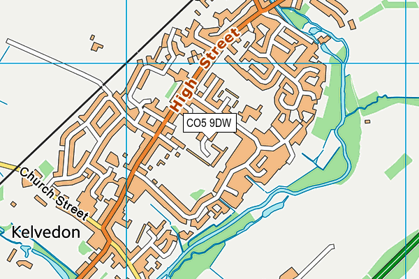 CO5 9DW map - OS VectorMap District (Ordnance Survey)