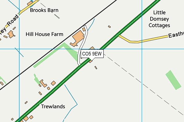 CO5 9EW map - OS VectorMap District (Ordnance Survey)