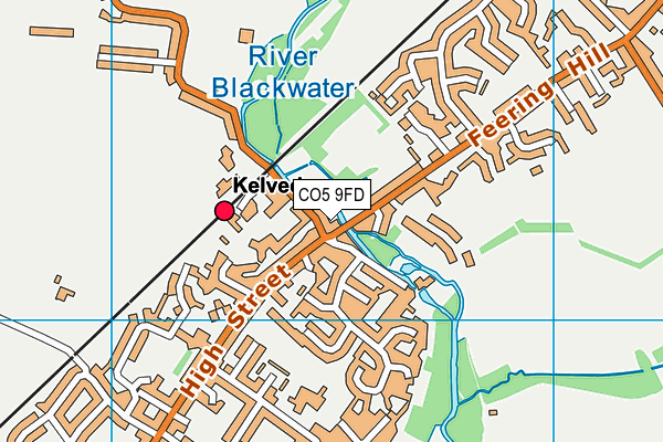 CO5 9FD map - OS VectorMap District (Ordnance Survey)